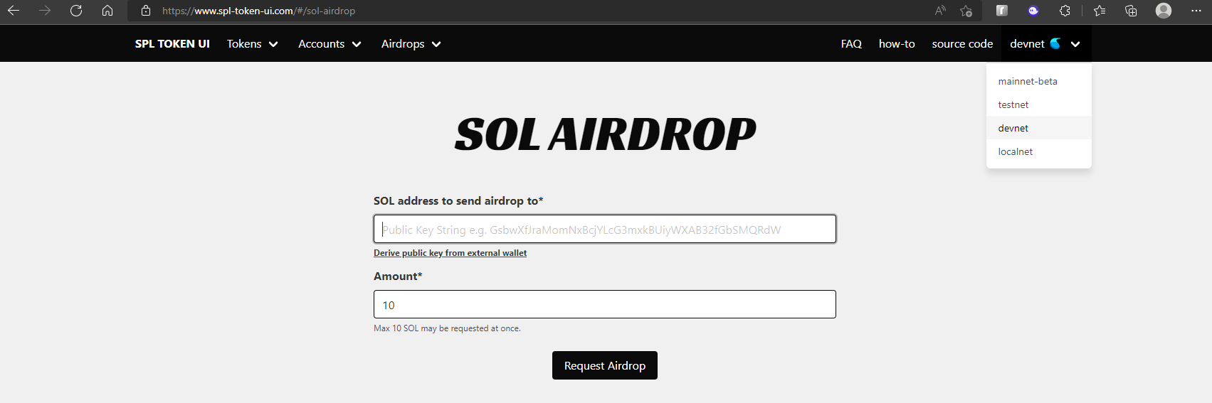 devnet_sol_airdrop